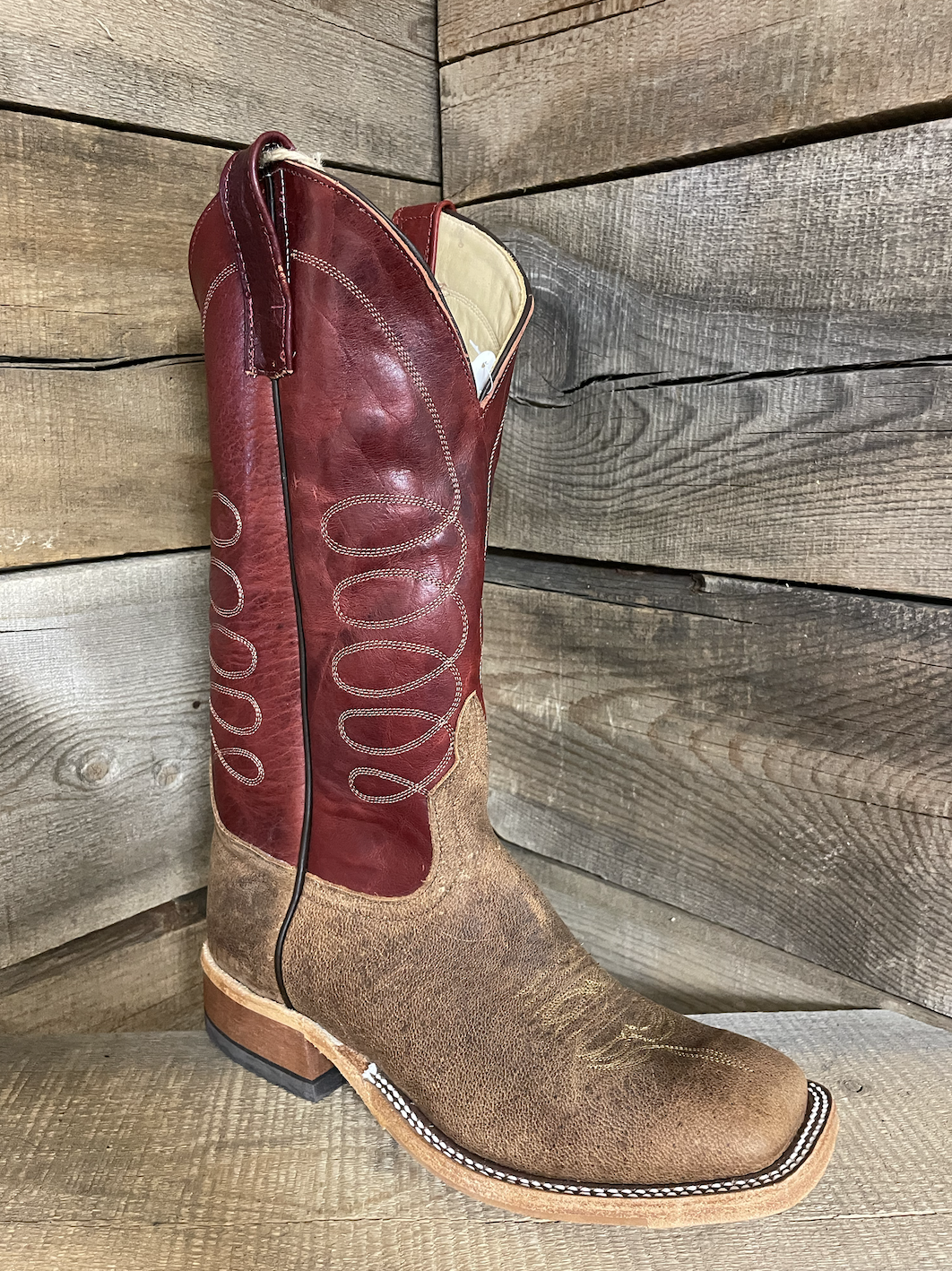 Anderson Bean Men's Camel Western Boot.