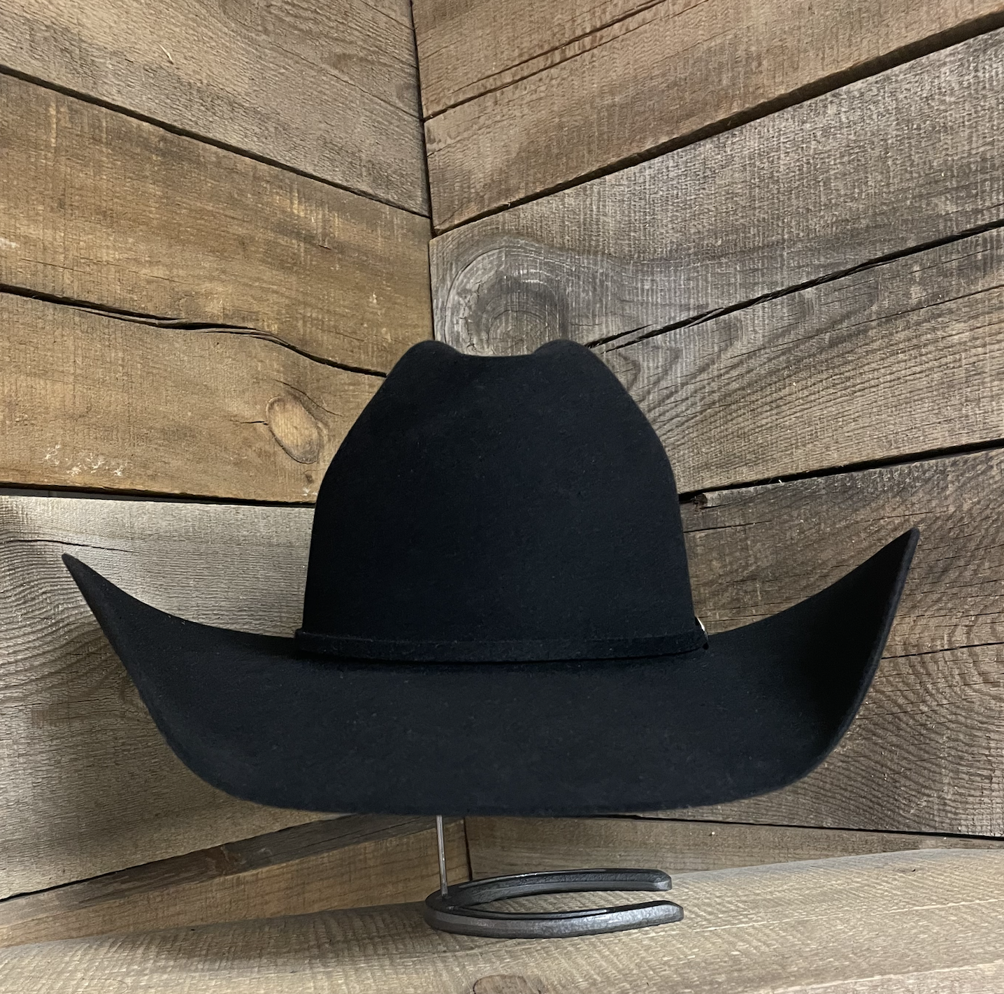 Rodeo King 5X Black Top Hand Felt Hat.