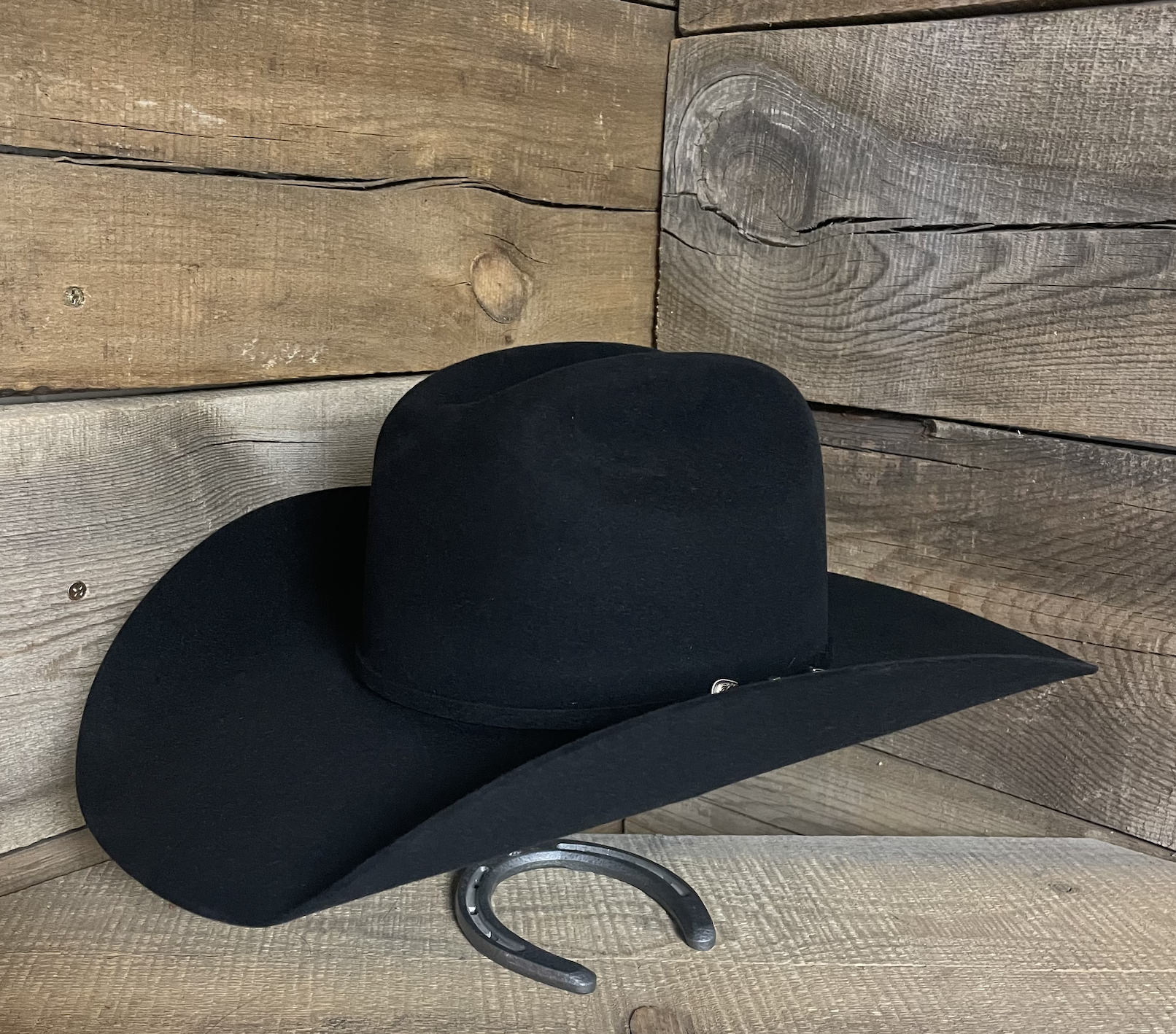 Rodeo King 5X Black Top Hand Felt Hat.