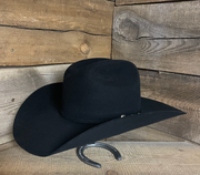 Rodeo King 3x Black 4 1/4" Top Hand Hat