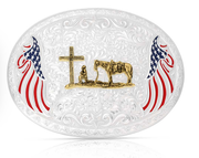 Montana Silversmiths American Made Freedom Buckle.