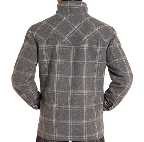 Powder River Men's Plaid Wool Jacket.