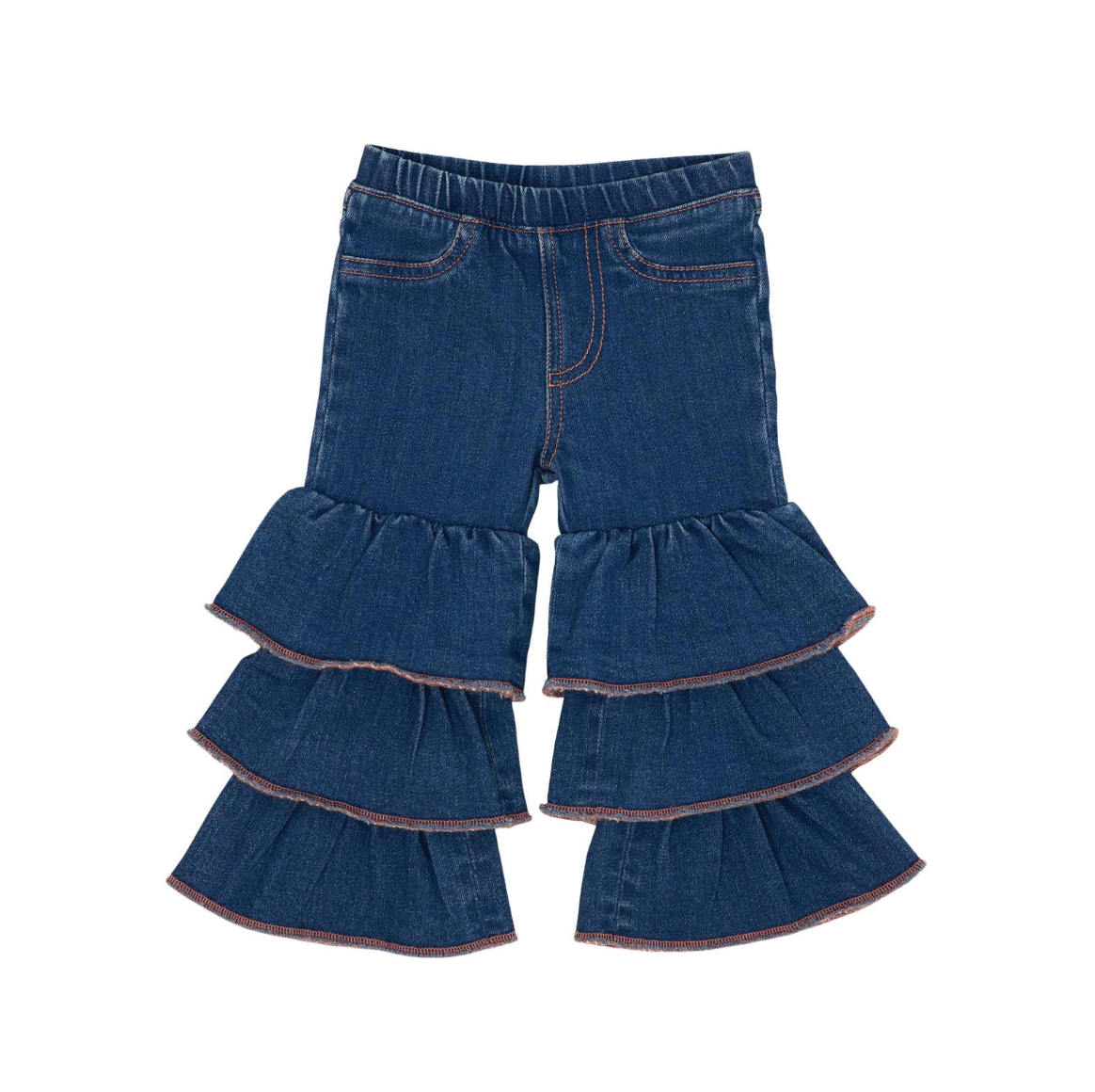 Wrangler Infant/Toddler Girl's Tiered Flare Jean.