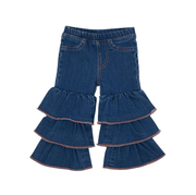Wrangler Infant/Toddler Girl's Tiered Flare Jean.