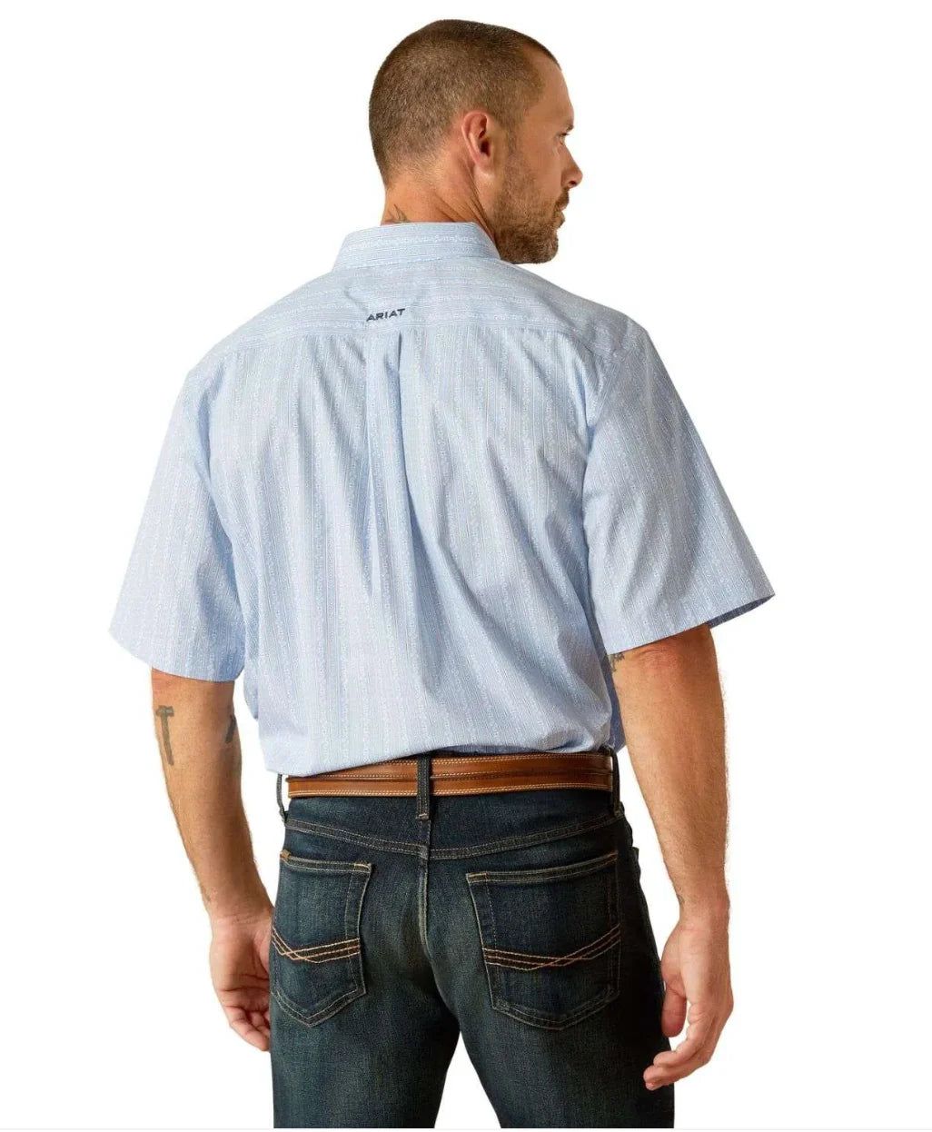 Ariat Men's Welburn Wrinkle Free Short Sleeve Shirt.