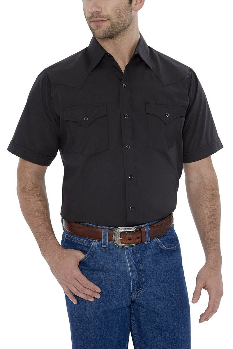 Ely Cattleman Men's Short Sleeve Pearl Snap Shirt 15201605