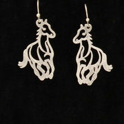 Silver Strike Running Horse Earrings.