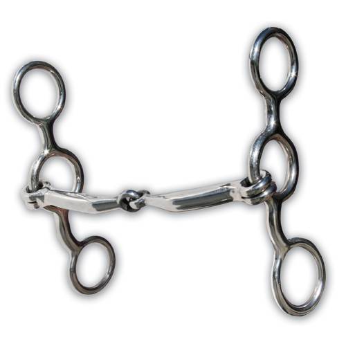 Professional's Choice Short Shank Smooth Snaffle Gag Bit EQB-402