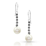 French Crossing Paths Pearl Earrings.