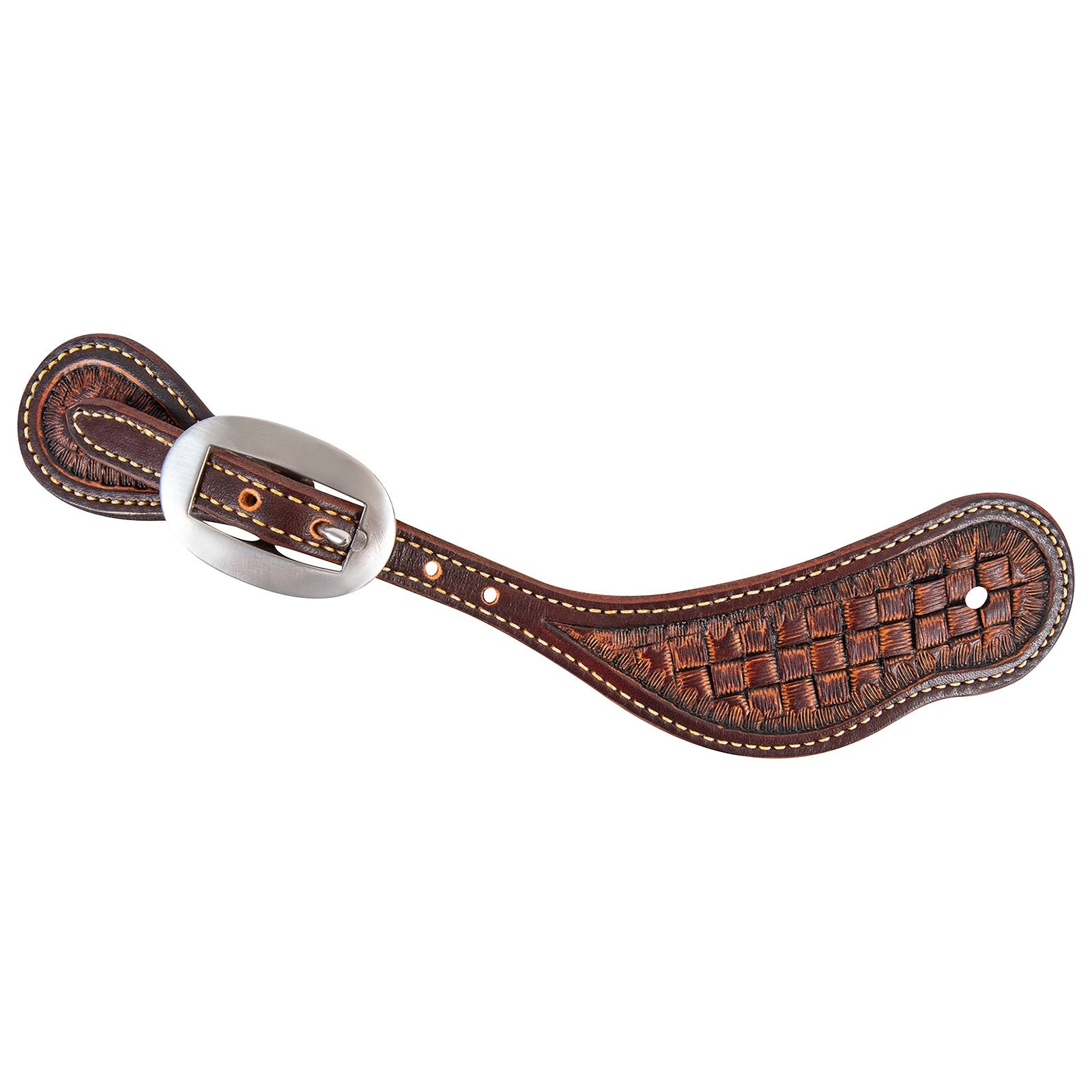 Martin Saddlery Weave Tooled Cowboy Spur Straps SSCGWAW