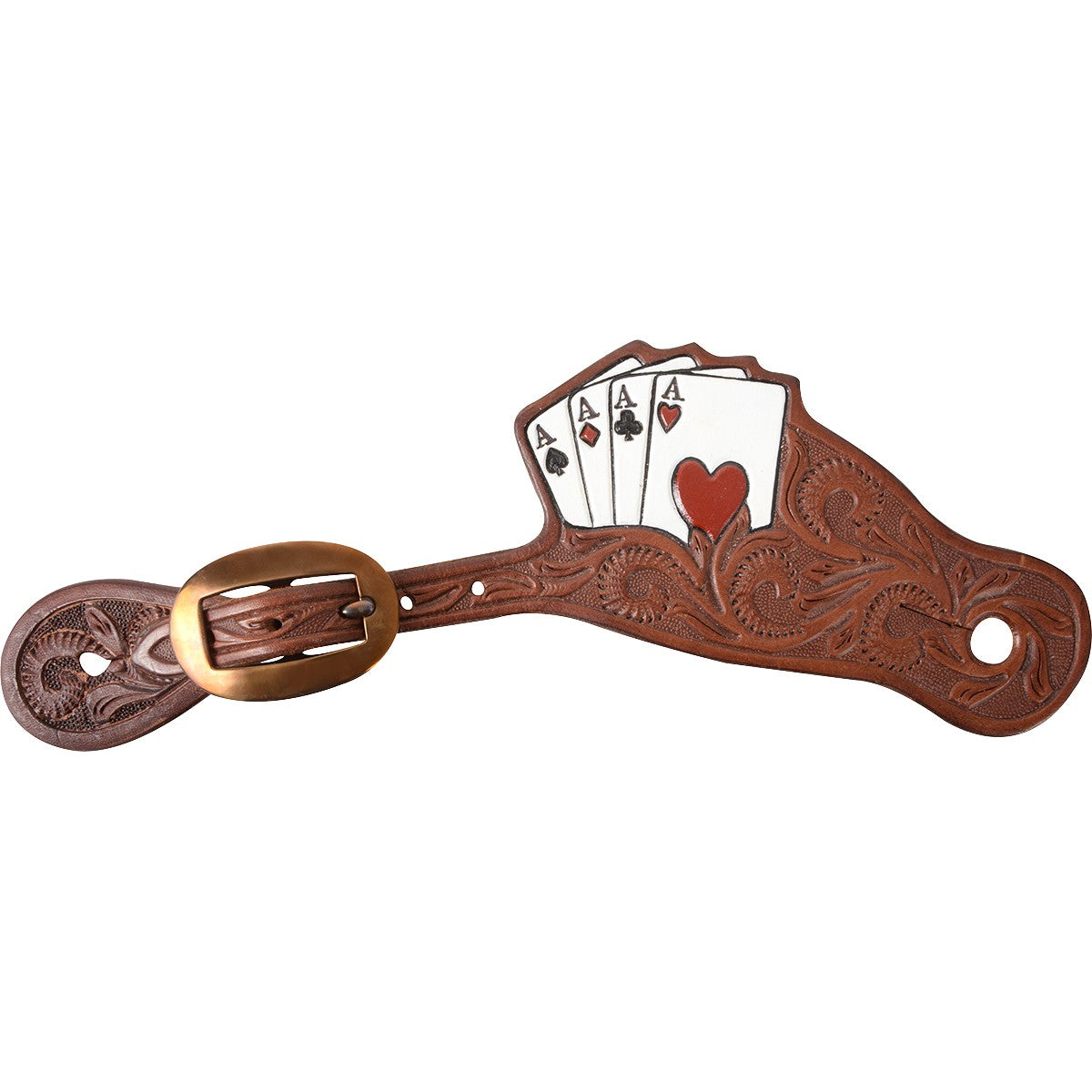 Martin Saddlery Cowboy Card Suit Spur Straps - Thumbnail 2