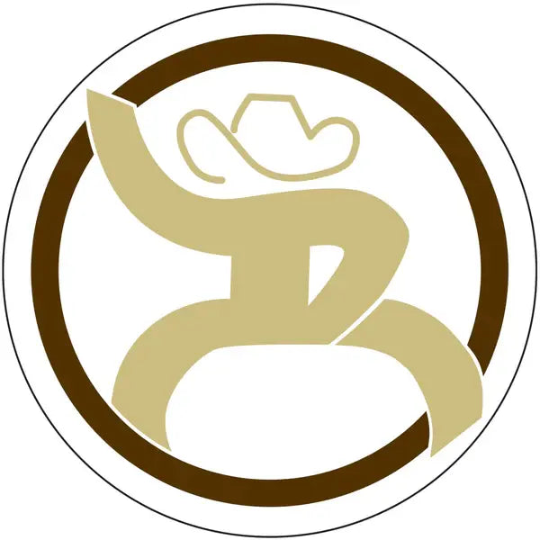 Hooey Roughy Strap Circle Sticker.
