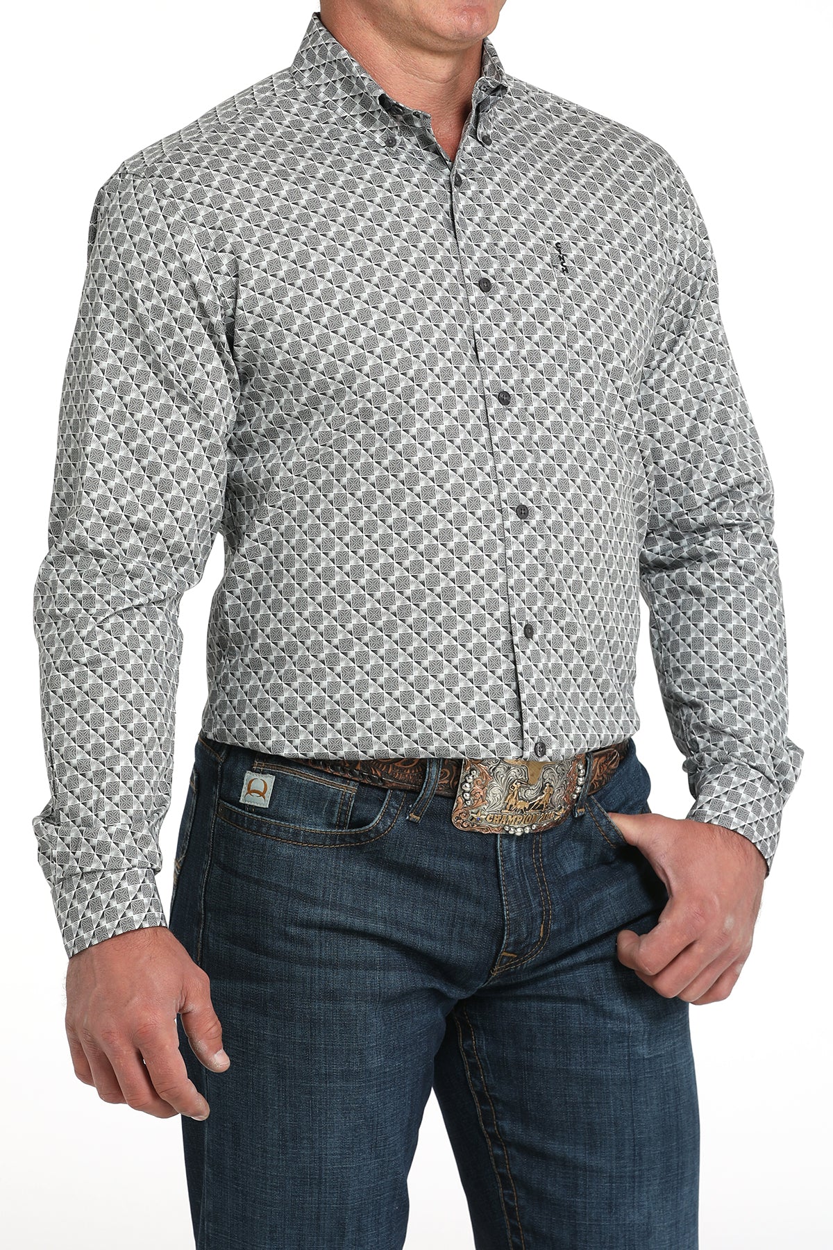 Cinch Men's Printed Modern Long Sleeve Shirt MTW1347141