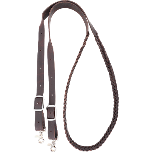 7/8"Leather Roping Reins.