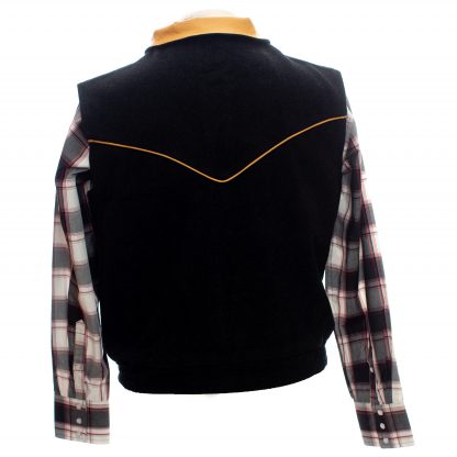 Wyoming Traders Wool Nevada Vest with Leather Collar