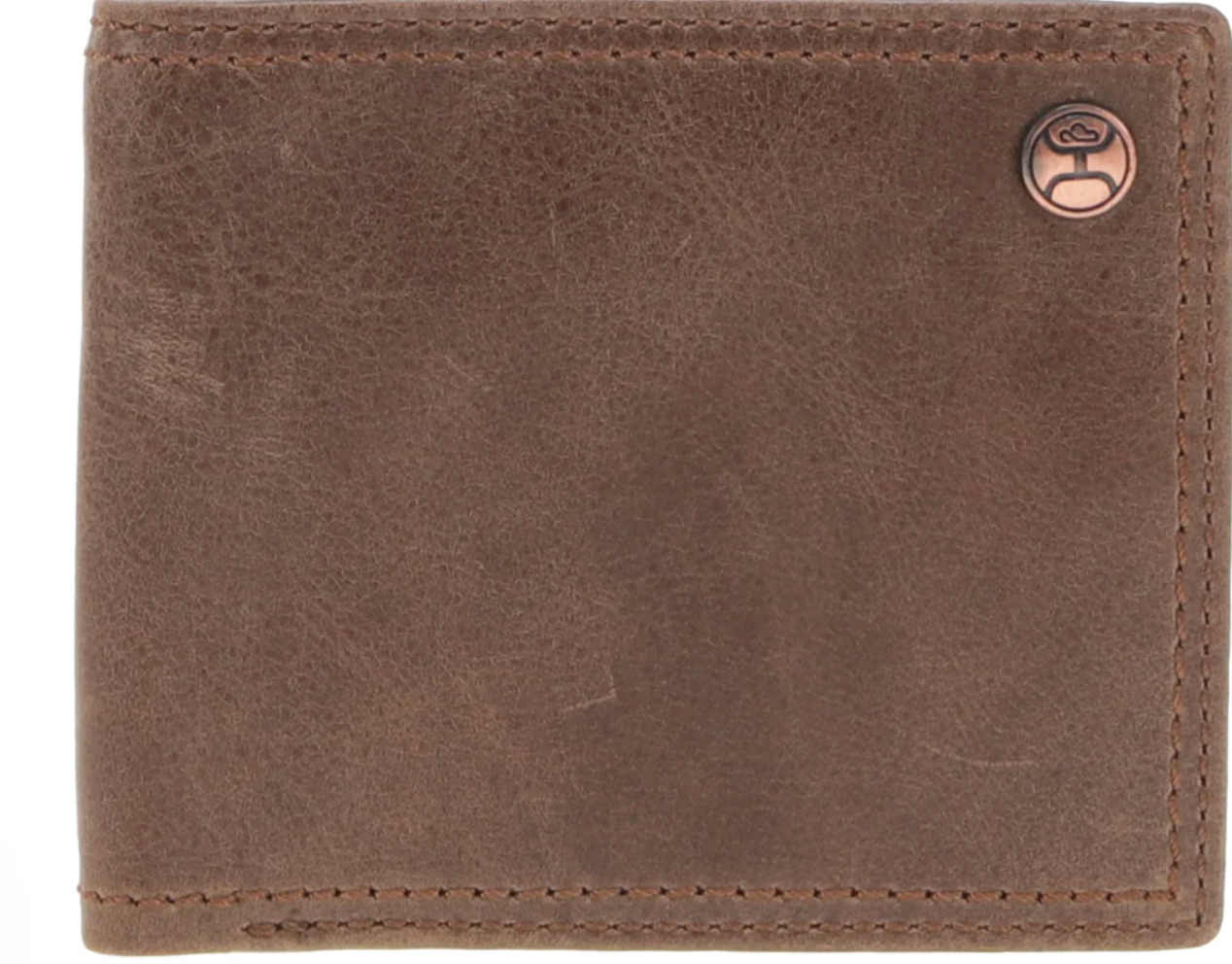 Hooey Smooth Brown Bifold Wallet HBF001-BR
