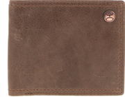 Hooey Smooth Brown Bifold Wallet HBF001-BR