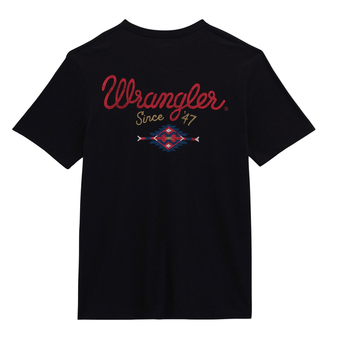 Wrangler Blk Graphic Tee 2380266.