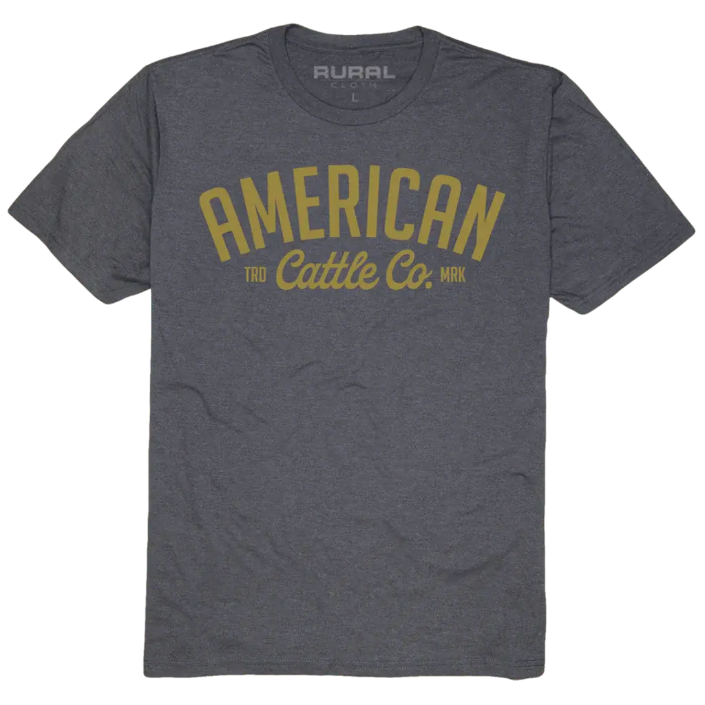 Rural Cloth Men's American Cattle Co Trademark Tee.