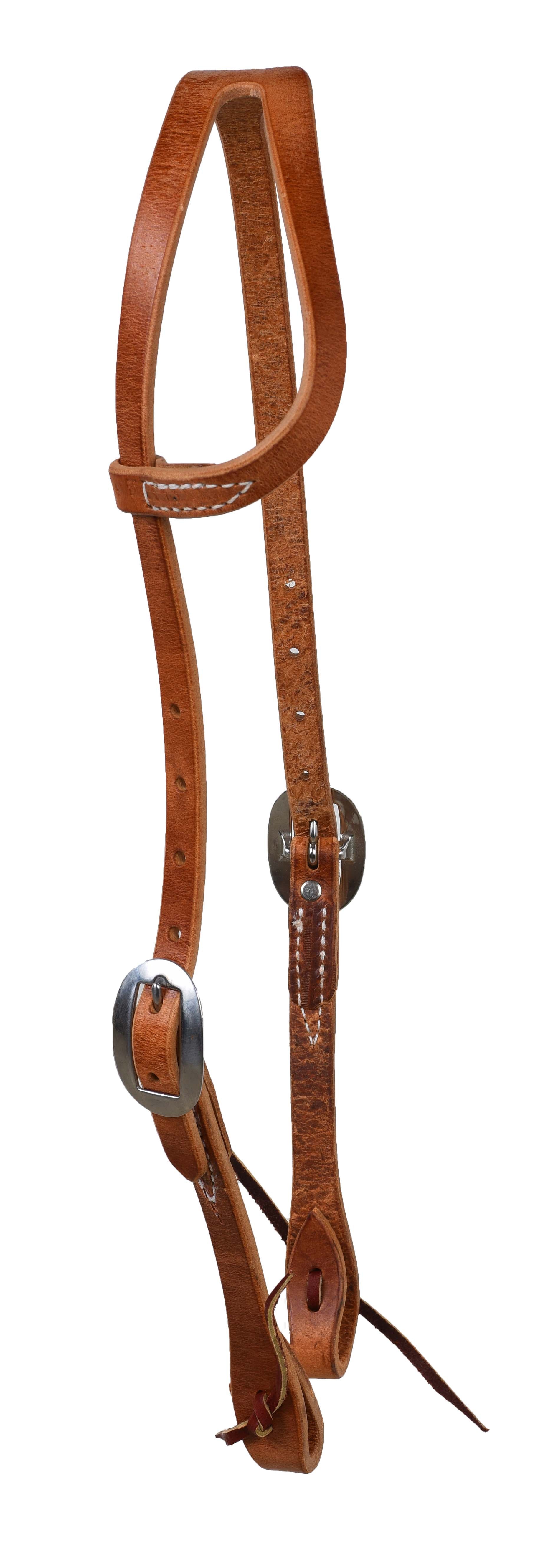 Berlin Custom Leather Half Sliding Ear Headstall H11057