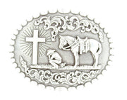 Nocona Cowboy Prayer Buckle 37374