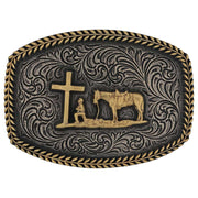 Montana Silversmiths Faithful Frontier Attitude Buckle A996P
