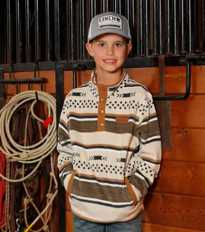 Cinch Boy's Cream Polar Fleece MWK7590019