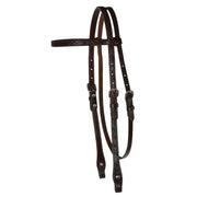 Circle Y Chocolate Floral Tooled Browband Headstall 0233-8341