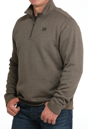 Cinch Men's Brown 1/4 Zip Pullover MWK1080017