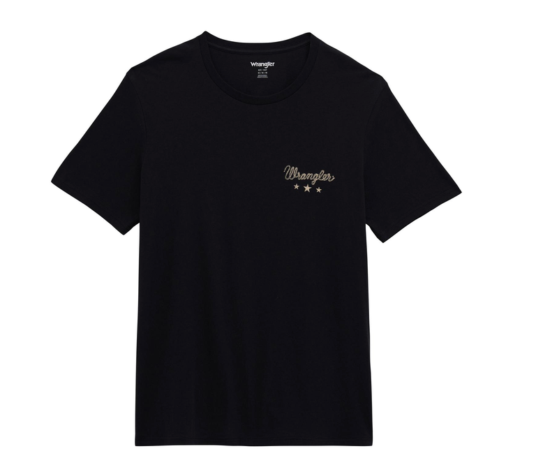 Wrangler Mens Skull Graphic Tee Blk 2380269.