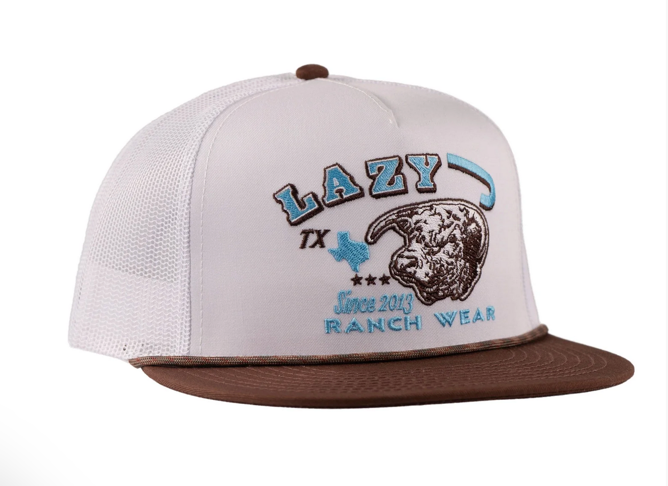 DESERT FROST CLASSIC ROPE CAP WHTWHTBRN4-DF.