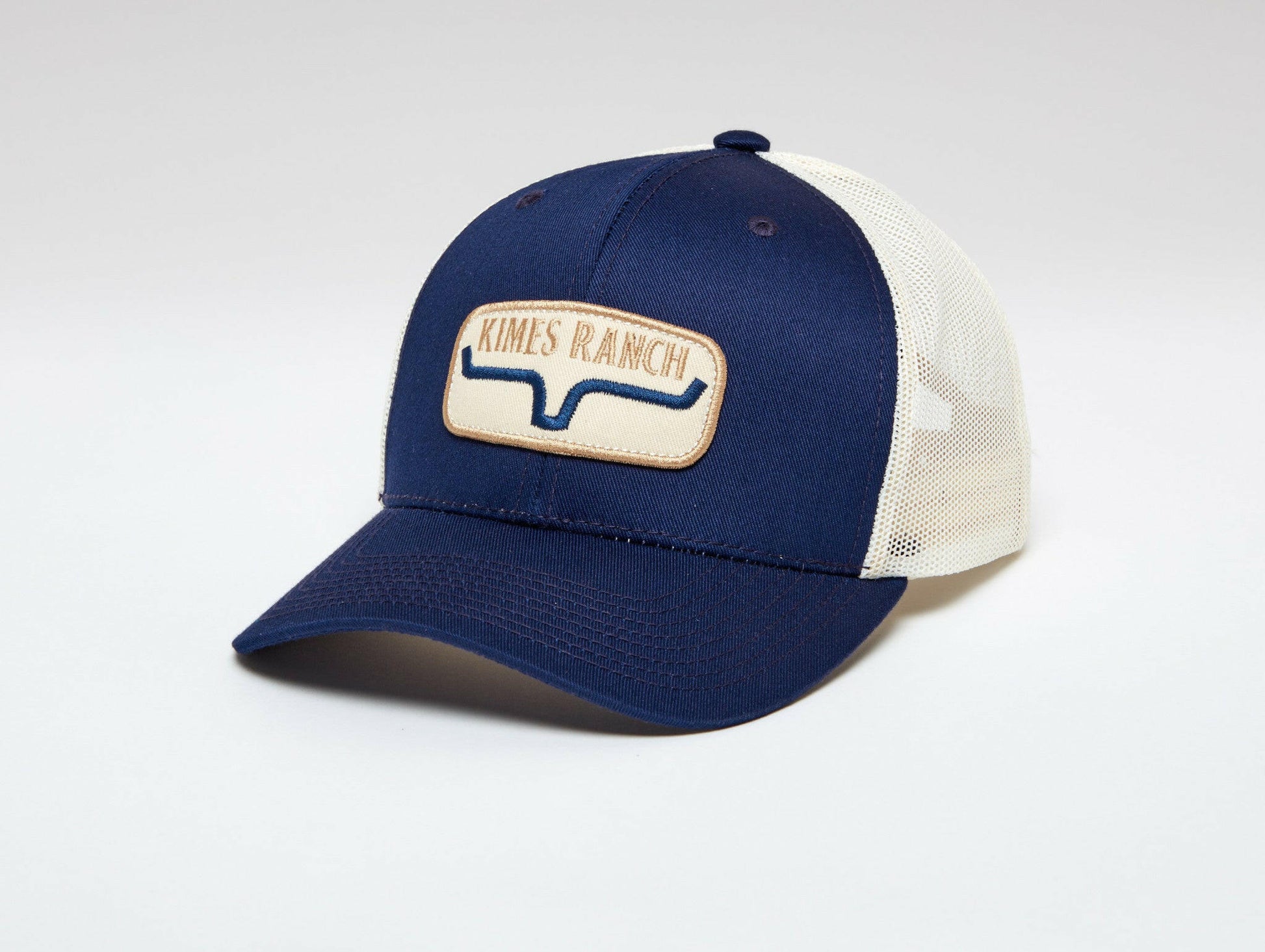 Kimes Ranch Men's Rolling Trucker Cap.