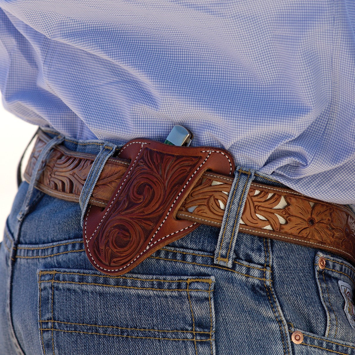 Martin Saddlery Leather Angled Knife Sheath KSCABAFFL