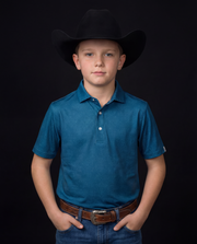 Ferrell Boy's Blue Carson Polo Shirt KP3026121