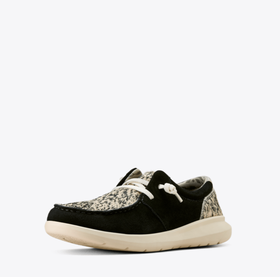 Ariat Women's Black Suede Cowhide Hilo Shoe 10074345