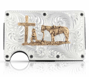 Montana Silversmiths Praying Cowboy Credit Card Case CRCARD2-731