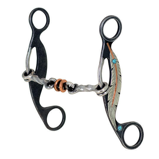 Metalab Feather Collection Twisted Dog Bone Gag Bit - Thumbnail 3