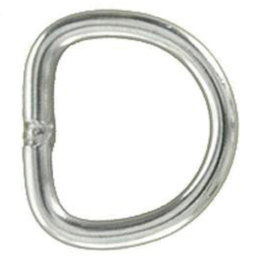 American Heritage Equine Nickel Plated Wire Dee 1 1/2'' 192-480