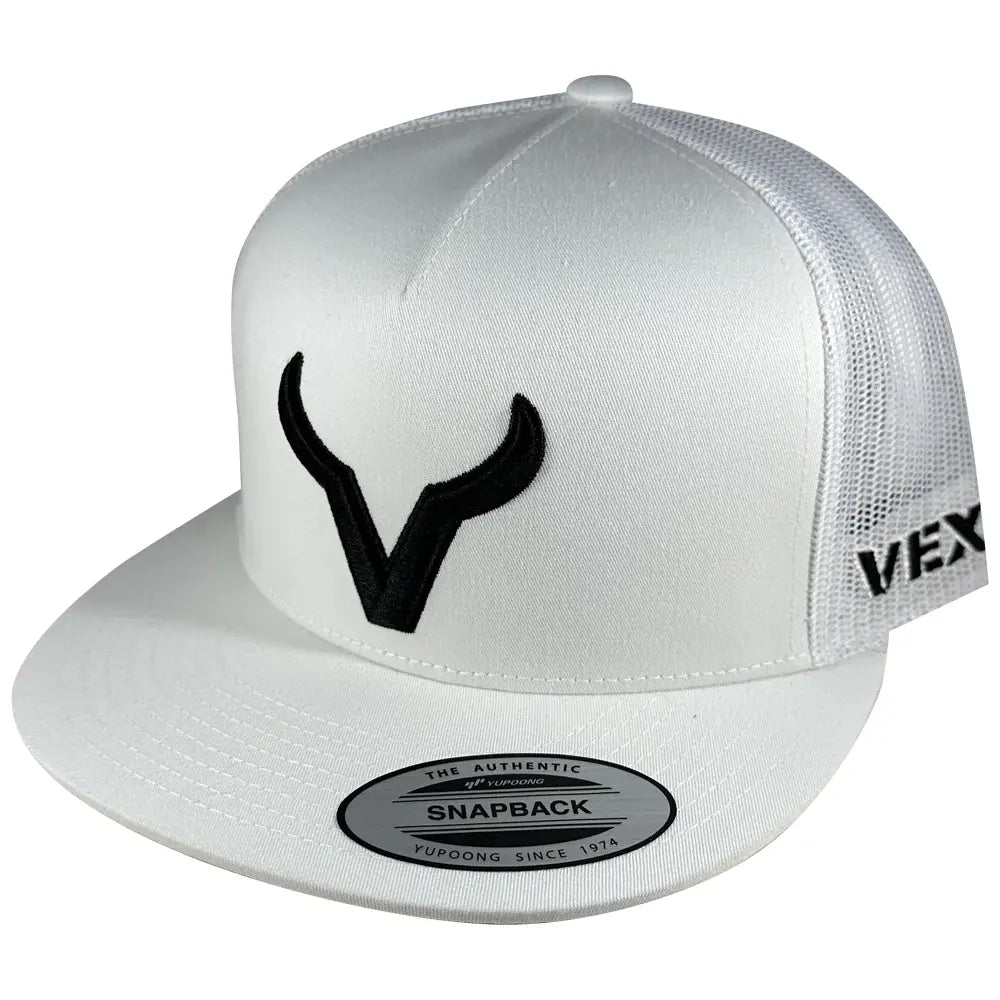 Vexil Icon White and Black Cap.