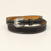 Twister Black Floral Tooled Hatband 0275301