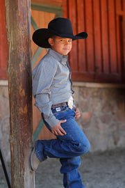 Cinch Boy's Geometric Printed Long Sleeve Shirt MTW7060388