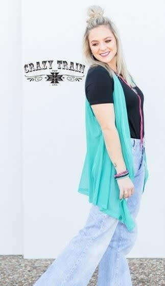 Women's Turquoise Virginia Vest.