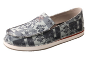 Twisted X CO Hooey Grey Multi Slip on Shoe MHYCL02 C3.