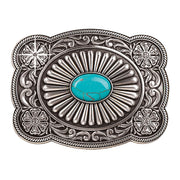 Blazin' Roxx Turquoise Stone Fanned Buckle