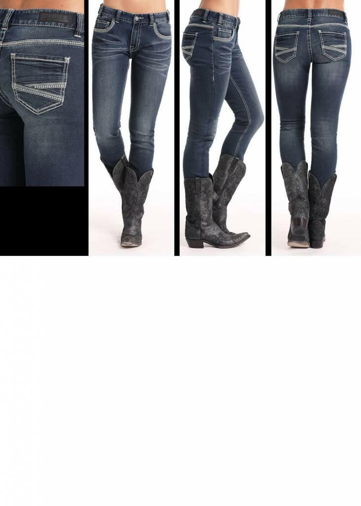 Women's Rock & Roll Cowgirl Boyfriend Skinny Jean W2S6683 C3.