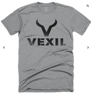Vexil Distressed Logo Heather Grey Shirt AP-217