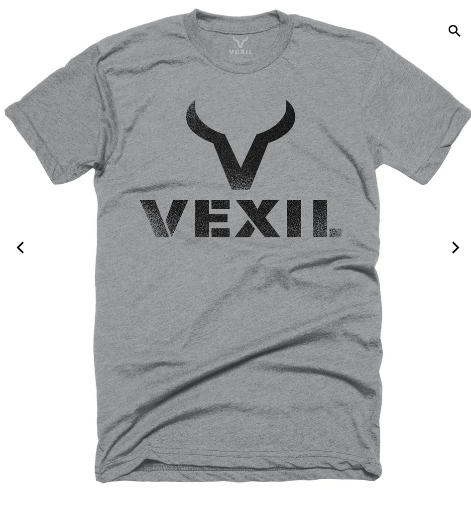 Vexil Distressed Logo Heather Grey Shirt AP-217
