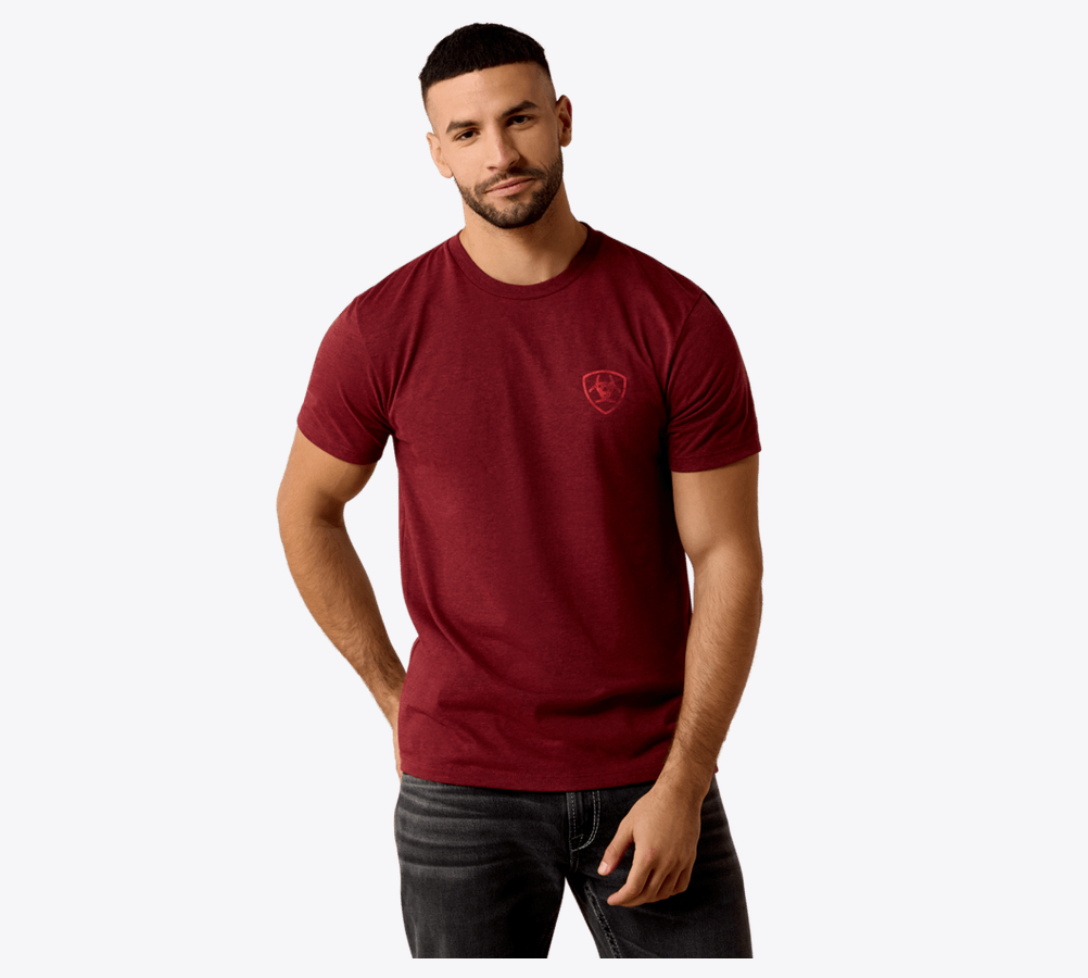Ariat Mens SW Stamper Black T-Shirt 10079657.