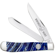 Whiskey Bent Blue Mammoth Trapper Knife.