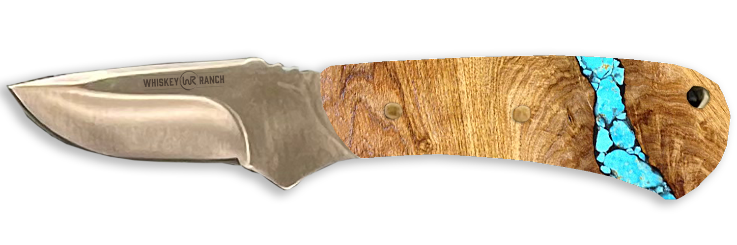 Whiskey Bent Turq River Mini Skinner Knife WB44-13